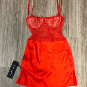 White fox mini dress